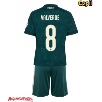 Real Madrid Federico Valverde #8 Echipament de Fotbal Replică 2026-27 Copii Deplasare (+ Șorturi)